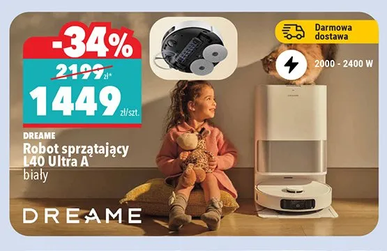Robot sprzątający Dreame L40 Ultra A promocja w Biedronka