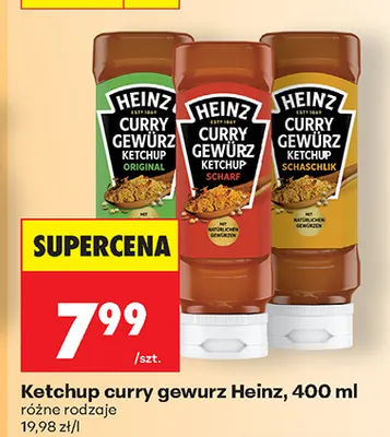 Ketchup curry gewurz Heinz promocja w Biedronka