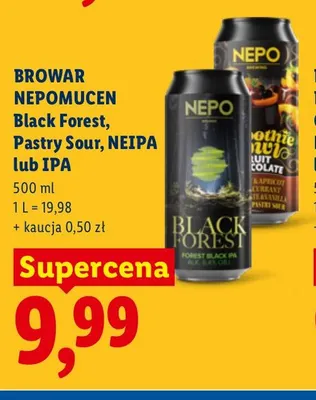 Piwo Nepomucen Black Forest promocja w Lidl