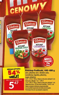 Ketchup Pudliszki super pikantny promocja w Twój Market