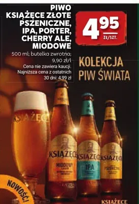 Piwo Książęce Złote Pszeniczne promocja w Stokrotka