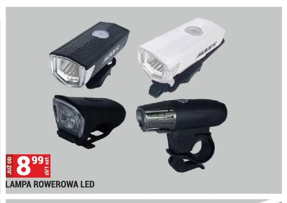 Lampa rowerowa LED promocja w Merkury Market
