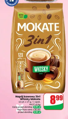 Napój kawowy 3in1 Whisky promocja w Dino