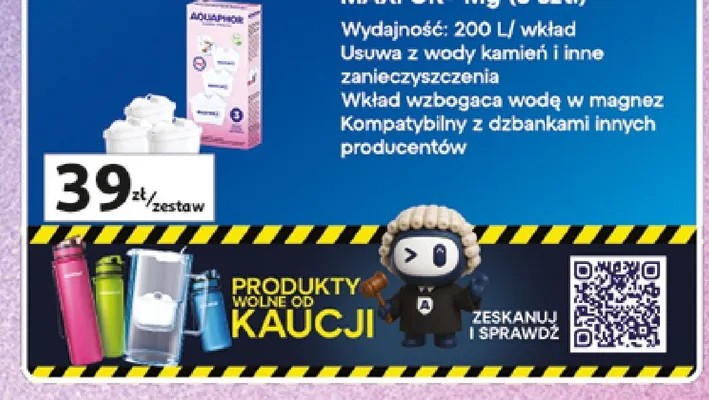 Wkład filtrujący Aquaphor MAXFOR+ Mg 3-pak promocja w Auchan