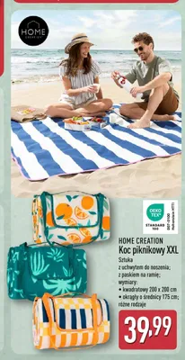 Koc piknikowy XXL HOME CREATION promocja w Aldi