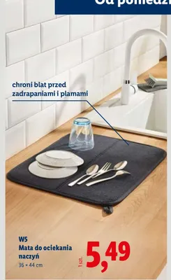 Mata do ociekania naczyń 36×44 cm promocja w Lidl