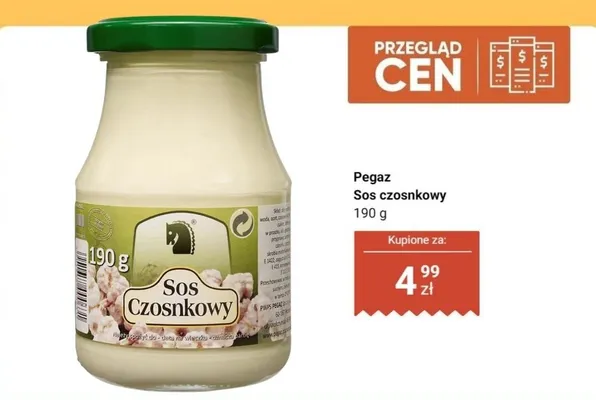 Sos czosnkowy promocja w Dino