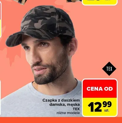 Czapka z daszkiem damska TEX promocja w Carrefour