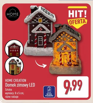 Domek zimowy LED Home Creation promocja w Aldi