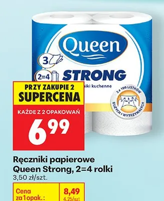 Ręczniki papierowe Strong promocja w Biedronka