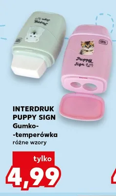 Gumko-temperówka Interdruk Puppy Sign promocja w Kaufland