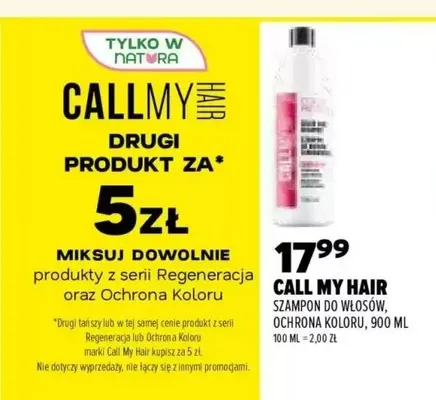 Szampon do włosów ochrona koloru Call My Hair promocja w Drogerie Natura