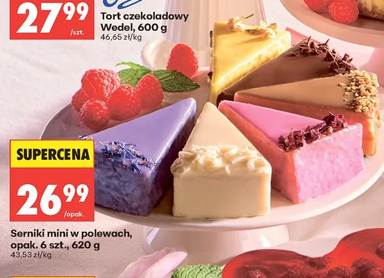 Serniki mini w polewach promocja w Biedronka