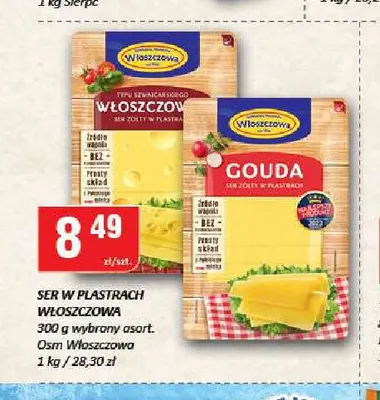 Ser w plastrach Włoszczowa promocja w Chorten