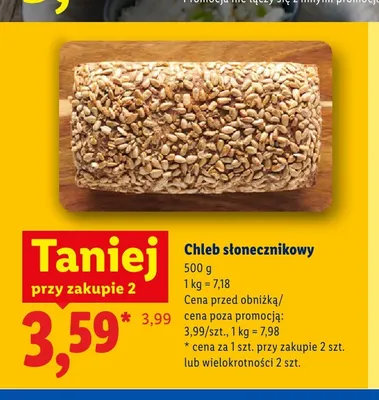 Chleb słonecznikowy promocja w Lidl