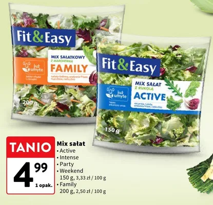 Mix sałatkowy Family Fit&Easy promocja w Intermarche