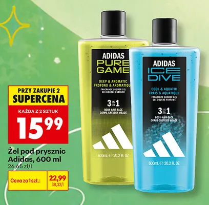 Żel pod prysznic Adidas promocja w Biedronka