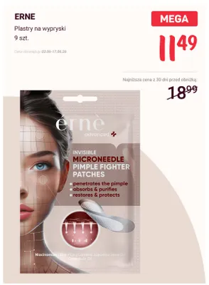 Plastry na wypryski Erne promocja w Rossmann