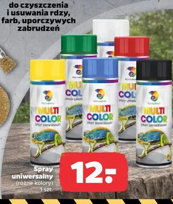 Spray uniwersalny różne kolory promocja w Netto