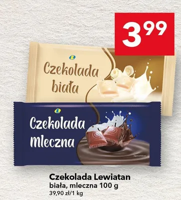 Czekolada mleczna promocja w LEWIATAN