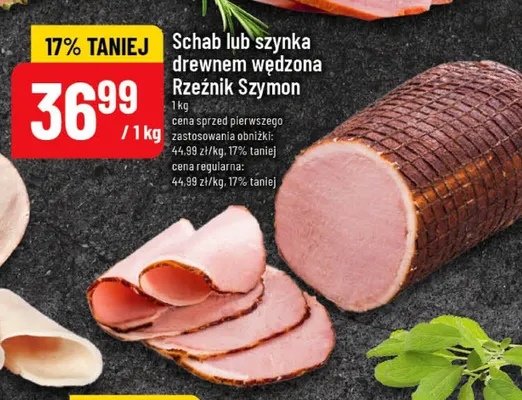 Schab drewnem wędzony Rzeźnik Szymon promocja w POLOmarket