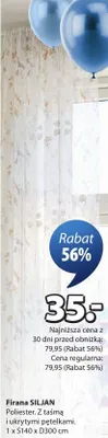Firana SILJAN promocja w Jysk