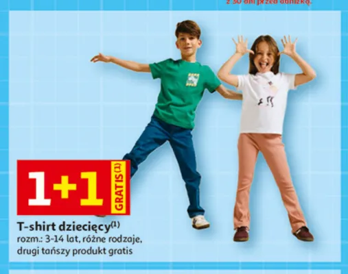 T-shirt dziecięcy promocja w Auchan