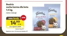 Karma sucha dla kota Beatrix promocja w Super Zoo