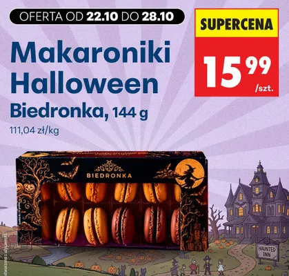Makaroniki Halloween Biedronka promocja w Biedronka