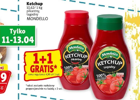 Ketchup pikantny, łagodny promocja w Prim Market