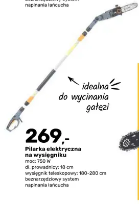 Pilarka elektryczna na wysięgniku promocja w Bricomarche