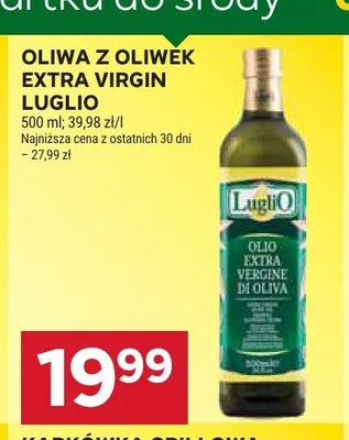 Oliwa z oliwek Extra Virgin Luglio promocja w Stokrotka