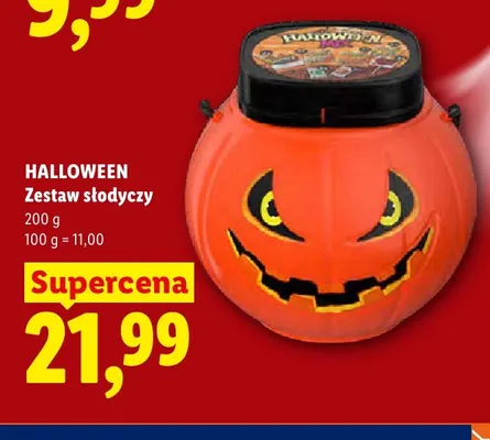 Zestaw słodyczy Halloween promocja w Lidl
