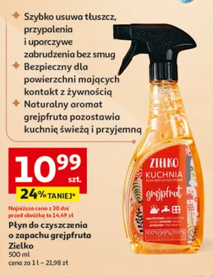 Płyn do czyszczenia o zapachu grejpfruta promocja w Auchan