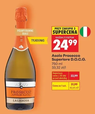 Prosecco Superiore D.O.C.G. promocja w Biedronka