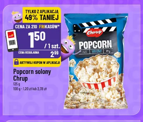 Popcorn solony Chrup promocja w POLOmarket