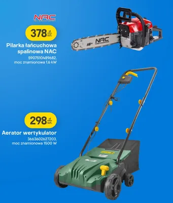 Pilarka łańcuchowa spalinowa NAC promocja w Castorama