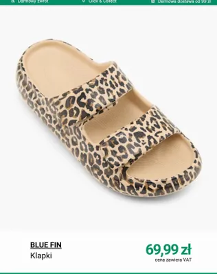 Klapki Blue Fin promocja w Deichmann