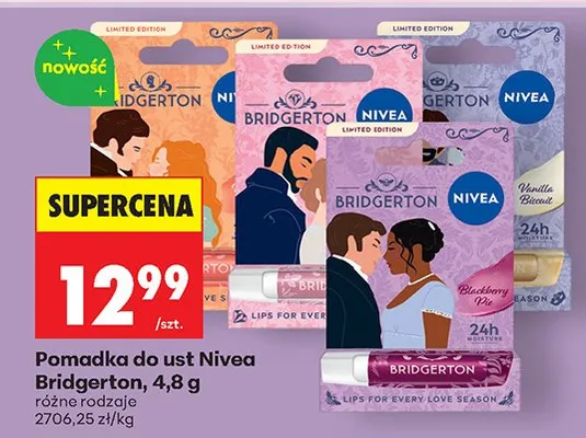 Pomadka do ust Bridgerton Nivea promocja w Biedronka