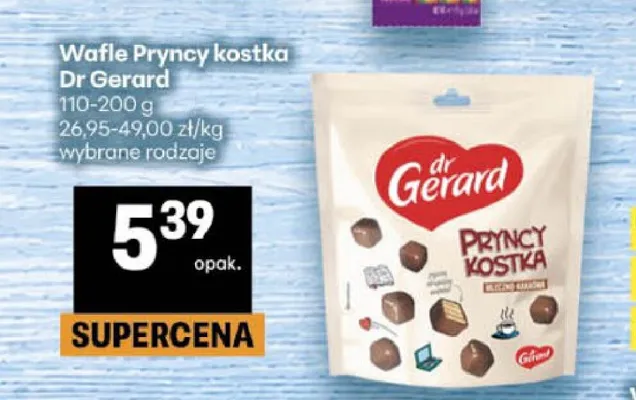 Wafle Pryncy kostka Dr Gerard promocja w Delikatesy Centrum