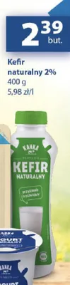 Kefir naturalny 2% Kanka promocja w Delikatesy Centrum