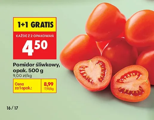 Pomidor śliwkowy promocja w Biedronka
