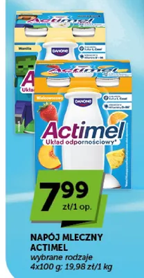Napój probiotyczny Actimel o smaku waniliowym 4-pak promocja w ABC