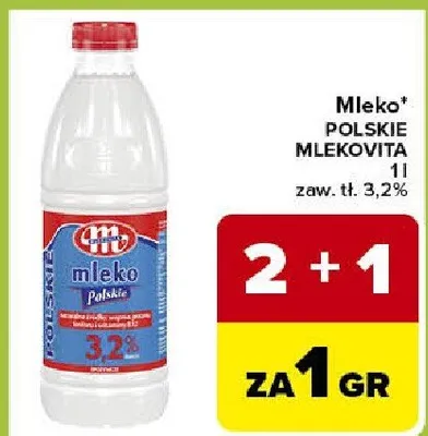 Mleko polskie mlekovita promocja w Carrefour Express