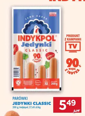 Parówki Jedynki Classic promocja w Stokrotka