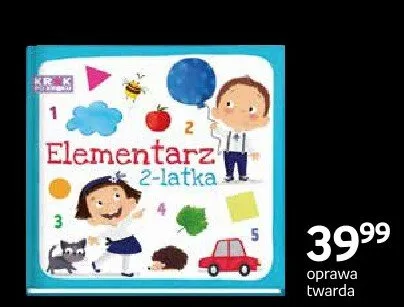 Książka Elementarz 2-latka oprawa twarda promocja w Dzień Dziecka