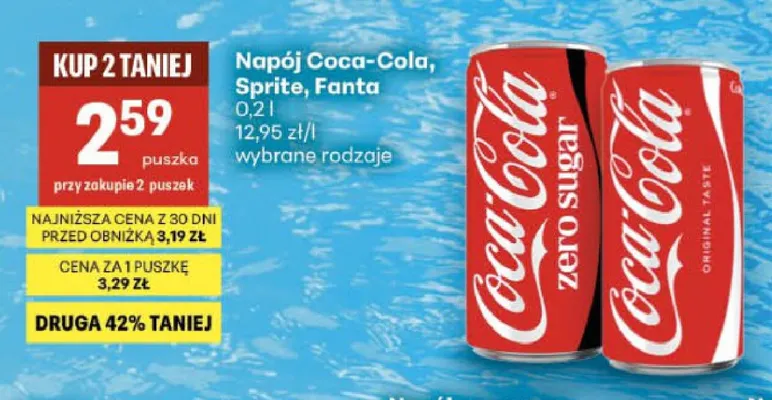 Napój gazowany Coca-Cola promocja w Delikatesy Centrum