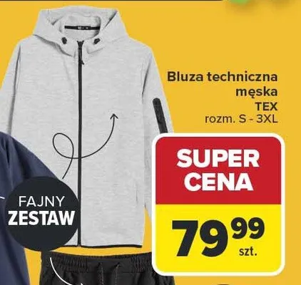 Bluza techniczna męska promocja w Carrefour