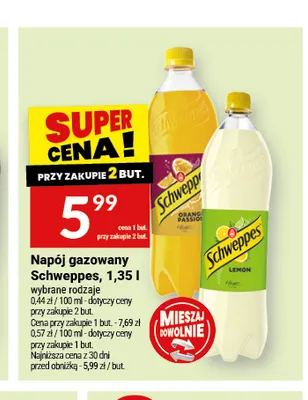Napój gazowany Schweppes Lemon promocja w Twój Market