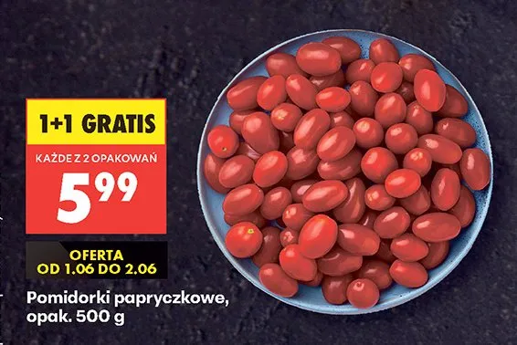 Pomidorki papryczkowe promocja w Biedronka